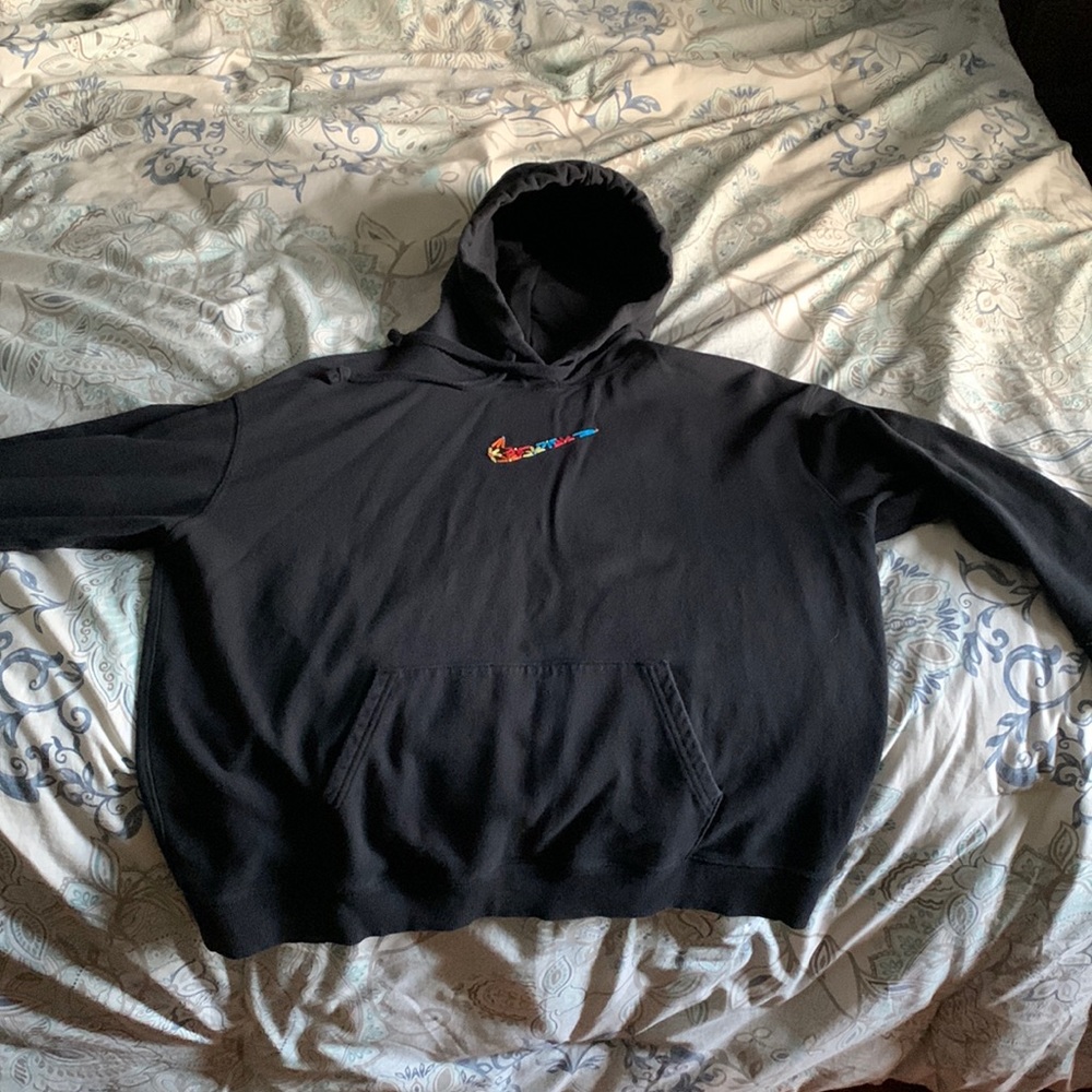 Oversized Nike flower hoodie